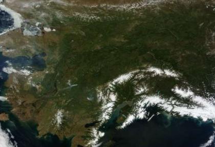 Alaska 'bulutsuz' görüntülendi