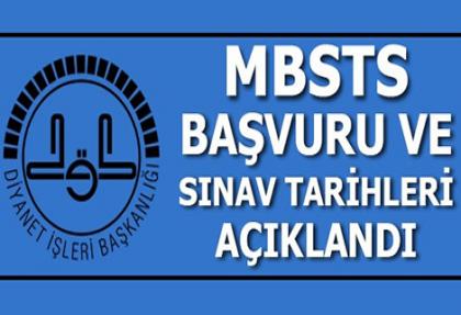 Diyanet MBSTS 2015 Başvuru ve Sınav tarihi